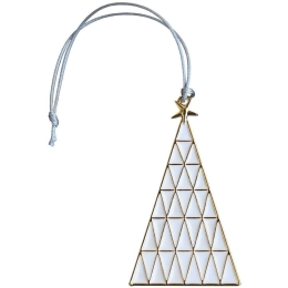Χριστουγεννιάτικο Στολίδι Christmas Tree RD0051412 5x3cm Gold-White Raeder