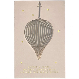 Χριστουγεννιάτικο Στολίδι Grey Raindrop RD0051440 7,5x5,1cm Grey-Gold Raeder