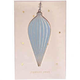 Χριστουγεννιάτικο Στολίδι Elegant Blue RD0051443 10x4cm Multi Raeder