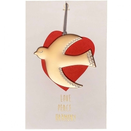 Χριστουγεννιάτικο Στολίδι Bird RD0051446 Φ6,5x6cm Multi Raeder