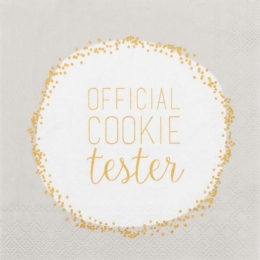 Χαρτοπετσέτα Χριστουγεννιάτικη Cocktail Official Cookie Tester (Σετ 20Τμχ) RD0090563 25x25cm Multi Raeder