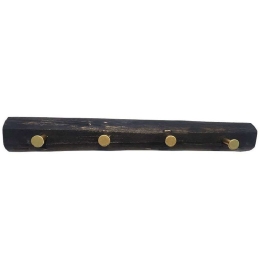 Κρεμάστρα 4 Θέσεων REF117 48x7x7cm Black Espiel Ξύλο