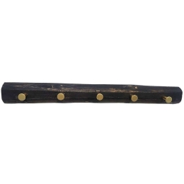 Κρεμάστρα 5 Θέσεων REF118 65x7x7cm Black Espiel Ξύλο