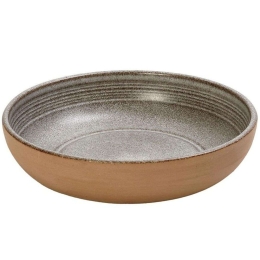 Πιάτο Βαθύ Calabria Nordic REP103K4 20,7x4,5cm Light Grey Espiel Πηλός