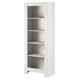 Βιβλιοθήκη Rene 70x197x37cm White Μοριοσανίδα
