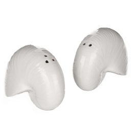 Αλατοπίπερο Ναυτίλοι (Σετ 2Τμχ) SH8476  7,8x6,3x4,3cm White Πορσελάνη