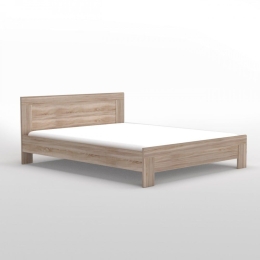 Κρεβάτι Solo 160 Διπλό 167x204.5x81cm Με Τάβλες Για Στρώμα 160x200cm Sonoma Διπλό