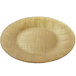 Πιάτο Ρηχό SUP102K4 Φ33x2,3cm Gold Espiel Γυαλί