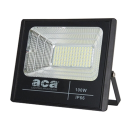 Προβολέας Led Ηλιακός Με Φωτοβολταϊκό Svide SV10060 100W 6000K Black Aca
