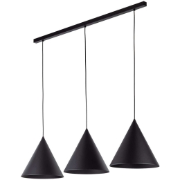 Φωτιστικό Οροφής - Ράγα Cono 10060 120x32x160cm 3xE27 15W Black TK Lighting