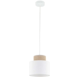 Φωτιστικό Οροφής Duo 10078 Φ20x160cm 1xE27 15W White-Natural TK Lighting
