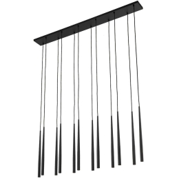 Φωτιστικό Οροφής - Ράγα Piano 10115 120x12x140cm 12xG9 8W Black TK Lighting