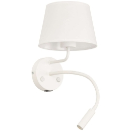 Φωτιστικό Τοίχου - Απλίκα Με Usb Maja 10204 40x19x50cm 1xE27/1xG9 15/8W White TK Lighting