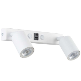 Φωτιστικό Τοίχου - Απλίκα Με Usb Top 10276 39x18x15cm 2xGu10 10W White TK Lighting