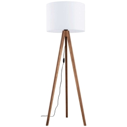Φωτιστικό Δαπέδου Grand 16003 Φ50x145cm 1xE27 15W Walnut-White TK Lighting