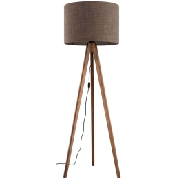 Φωτιστικό Δαπέδου Grand 16019 Φ50x145cm 1xE27 15W Walnut-Brown TK Lighting