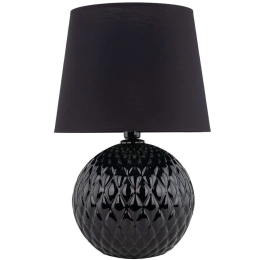 Φωτιστικό Επιτραπέζιο Santana 16047 Φ39x60cm 1xE27 15W Black TK Lighting