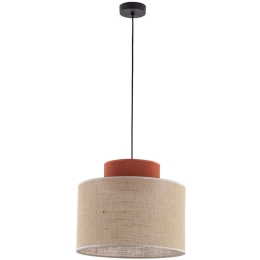 Φωτιστικό Οροφής Duo 2785 Φ20x160cm 1xE27 15W Brown-Natural TK Lighting