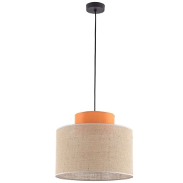 Φωτιστικό Οροφής Duo 3227 Φ38x170cm 1xE27 15W Orange-Natural TK Lighting