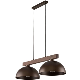 Φωτιστικό Οροφής - Ράγα Oslo 4507 83x33,5x120cm 2xΕ27 15W Brown-Natural TK Lighting
