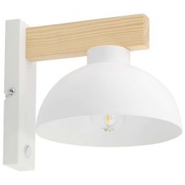 Φωτιστικό Τοίχου - Απλίκα Oslo 4962 18x22x20cm 1xE27 15W White-Natural TK Lighting
