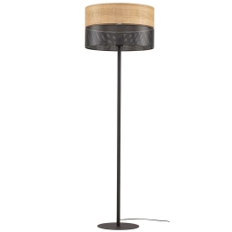 Φωτιστικό Δαπέδου Nicol 5123 Φ50x159cm 1xE27 15W Natural-Black TK Lighting