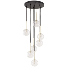 Φωτιστικό Οροφής Nilos 5362 37x37x97cm 7xG9 8W Black-Gold TK Lighting