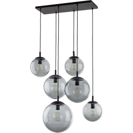 Φωτιστικό Οροφής Esme 5384 77x47x140cm 6xE27 15W Black-Fume TK Lighting