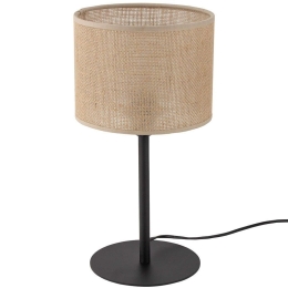 Φωτιστικό Επιτραπέζιο Juta 5552 Φ22x39cm 1xE27 15W Natural-Black TK Lighting