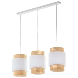 Φωτιστικό Οροφής - Ράγα Boho 6531 3xΕ27 15W 80x120cm White TK Lighting