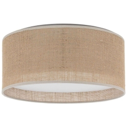Φωτιστικό Οροφής - Πλαφονιέρα Juta 5798 Φ45x13cm 2xΕ27 15W Natural-White TK Lighting