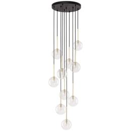 Φωτιστικό Οροφής Nilos 5944 42x42x145cm 10xG9 6W Black-Gold TK Lighting