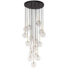 Φωτιστικό Οροφής Nilos 5945 52x52x145cm 17xG9 6W Black-Gold TK Lighting