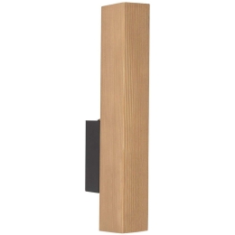 Φωτιστικό Τοίχου - Απλίκα Teo 6618 10x3,8x31cm Led 36W Black-Natural TK Lighting