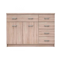 Μπουφές Top Mix 2D5S Sonoma 120X33X85 cm TO-KOM2D5S Μελαμίνη