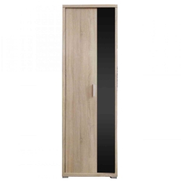 Ντουλάπα Εισόδου Laura Sonoma-Black 66X35X208.8 cm TO-LAURA Μελαμίνη