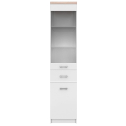 Βιτρίνα Top Mix 40Χ33Χ183 cm TO-TOP1D1W1SW Μελαμίνη,Γυαλί
