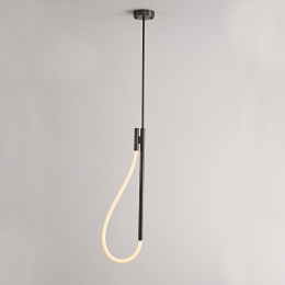 Φωτιστικό Οροφής Malpo V43175PBK700 Led 12W 3000K 536Lm 18,5x150cm Black-White Aca