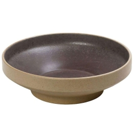 Πιάτο Βαθύ Karma VRA111K1 23x23x6,8cm Brown Espiel Πορσελάνη