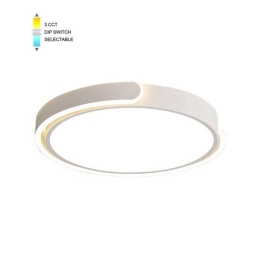 Φωτιστικό Οροφής - Πλαφονιέρα VT-2026290 LED CCT 4800lm 60W Με Διακόπτη IP20 48x5cm White Vito
