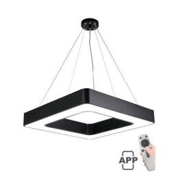 Φωτιστικό Οροφής Κρεμαστό VT-2026330 LED CCT 3000K-6000K 4800lm Με Χειριστήριο Και Mobile App IP20 60x60x7cm Black Vito