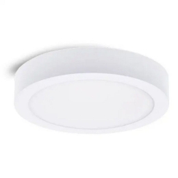 Panel Led Mini Backlit Επιφανειακό VT-2027580 12W 3000K 1320lm 16,7x3cm White Vito Στρόγγυλο