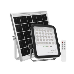 Προβολέας Led Ηλιακός VT-3210210 SMD 15W 6000Κ 6000K 1650lm IP65 Black Vito