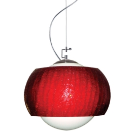 Φωτιστικό Οροφής W15261MR Φ28x120cm 1xΕ27 60W Red-White Aca