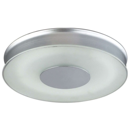 Φωτιστικό Οροφής - Πλαφονιέρα W26151L Φ38cm 1xT9 32W Silver-White Aca