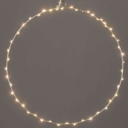 Χριστουγεννιάτικη Μπάλα Silver Round Με Φως Led X066514227 Φ50cm Clear-Silver Aca