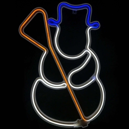 Φωτοσωλήνας Snowman 300 Led X0830034110 37x53+150cm 18W Multi Aca
