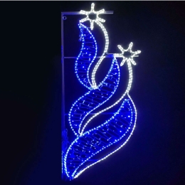 Φωτοσωλήνας 2 Bethlehem Stars Left 628 Led 180x80+1,5m Blue-White Aca