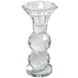 Κηροπήγιο XAS120 5x5x8,5cm Clear Espiel Κρύσταλλο