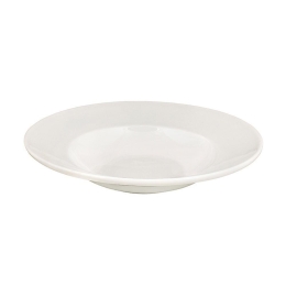 Πιάτο Ζυμαρικών New Wide Rim XG005XCP027 Φ27cm White Oriana Ferelli Πορσελάνη